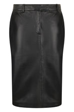 Load image into Gallery viewer, Leather midi skirt