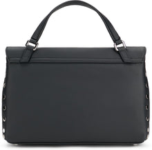 Load image into Gallery viewer, Postina bag small in smooth leather in black color