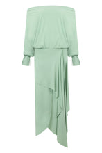 Load image into Gallery viewer, Long asymmetrical dress