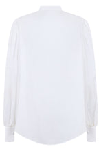 Load image into Gallery viewer, White long-sleeve blouse, elegant and versatile