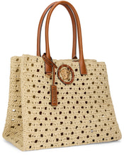 Load image into Gallery viewer, Medusa tote bag in raffia