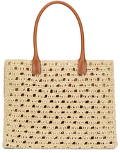 Load image into Gallery viewer, Medusa tote bag in raffia