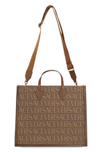 Load image into Gallery viewer, Canvas and leather shopping bag