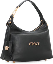 Load image into Gallery viewer, Versace Tag hobo bag in leather with embossed logo
