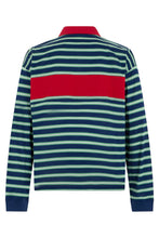 Load image into Gallery viewer, Long Sleeve Polo with Stripes