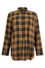 Load image into Gallery viewer, Plaid blouse with rhinestones