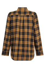 Load image into Gallery viewer, Plaid blouse with rhinestones