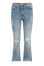 Load image into Gallery viewer, The Insider Crop Step Fray Stretch cotton jeans