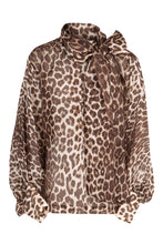 Load image into Gallery viewer, Illustration Billow printed blouse