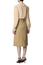 Load image into Gallery viewer, Illustration silk blouse