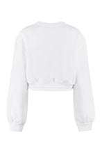 Load image into Gallery viewer, Cropped cotton sweatshirt