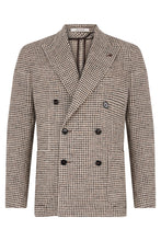 Load image into Gallery viewer, Double-breasted jacket in worked fabric