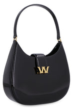 Load image into Gallery viewer, Large leather hobo bag with embossed W logo