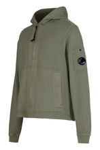 Load image into Gallery viewer, Cotton hoodie with zipper and hood