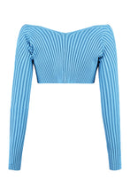 Load image into Gallery viewer, Pralu ribbed cropped cardigan