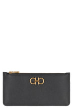 Load image into Gallery viewer, Gancini logo detail leather card holder