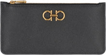 Load image into Gallery viewer, Gancini logo detail leather card holder