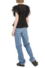 Load image into Gallery viewer, Madrana ruffled cotton blouse