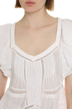 Load image into Gallery viewer, Madrana ruffled cotton blouse