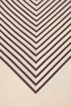 Load image into Gallery viewer, Silk macadamia scarf with geometric pattern