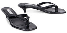 Load image into Gallery viewer, Kitten sandal in leather crocodile effect