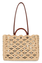 Load image into Gallery viewer, Raffia tote bag