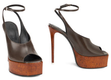 Load image into Gallery viewer, Ornella platform sandals with high heel