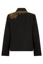 Load image into Gallery viewer, Twill cotton blazer with appliques