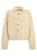 Load image into Gallery viewer, Lace cardigan in a wool and cashmere blend