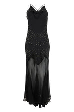 Load image into Gallery viewer, Long dress with rhinestones