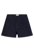 Load image into Gallery viewer, Plissetted denim shorts