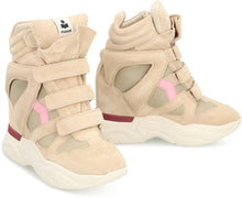 Load image into Gallery viewer, Balskee sneakers in suede with high wedge