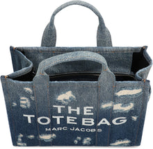Load image into Gallery viewer, The Rip and Repair denim Medium tote bag
