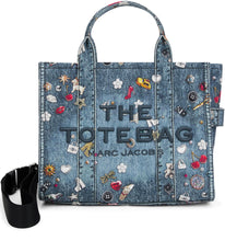 Load image into Gallery viewer, Small cotton Tote Trompe bag