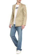 Load image into Gallery viewer, Cotton double-breasted blazer
