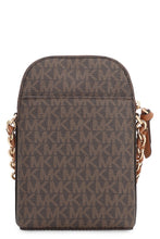 Load image into Gallery viewer, Jet Set Charm Coated canvas phone holder bag