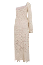 Load image into Gallery viewer, One-shoulder lace dress