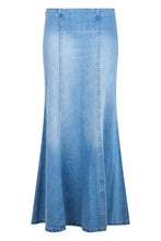 Load image into Gallery viewer, Long denim skirt