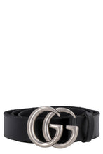 Load image into Gallery viewer, Leather belt with double G buckle