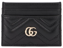 Load image into Gallery viewer, GG Marmont card holder in leather