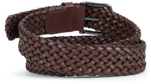 Load image into Gallery viewer, Braided leather belt