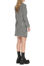 Load image into Gallery viewer, Houndstooth double breast blazer