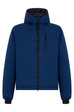 Load image into Gallery viewer, Dark blue jacket with hood and pocket