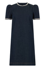 Load image into Gallery viewer, Short denim dress with decoration