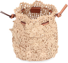 Load image into Gallery viewer, Raffia bucket bag