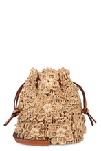 Load image into Gallery viewer, Floral raffia crossbody bag