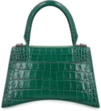 Load image into Gallery viewer, Hourglass crocodile print leather handbag