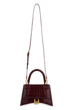 Load image into Gallery viewer, Hourglass crocodile print leather handbag