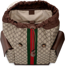 Load image into Gallery viewer, Ophidia GG supreme fabric backpack