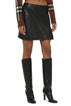 Load image into Gallery viewer, Vegan leather mini skirt